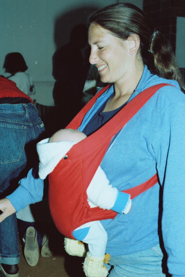 אורנה שמאלי עם תינוק